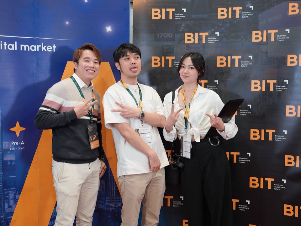 Ribbon founders Steven, Mumu, and Joey together at an event